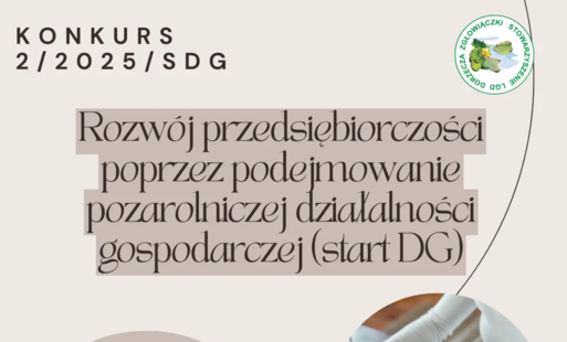 Zdjęcie do  Rozw&oacute;j przedsiębiorczości poprzez podejmowanie pozarolniczej działalności gospodarczej (Start DG) 