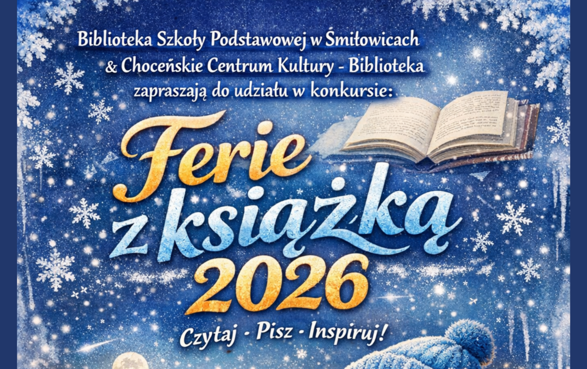 Zdjęcie do KONKURS CZYTELNICZY &bdquo;FERIE Z KSIĄŻKĄ 2026&rdquo;