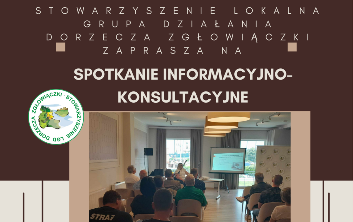 Zdjęcie do Stowarzyszenie Lokalna Grupa Działania Dorzecza Zgłowiączki zaprasza na spotkanie informacyjno-konsultacyjne