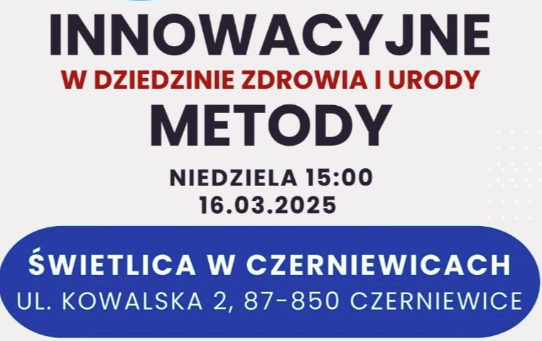 Zdjęcie do Innowacyjne metody w dziedzinie zdrowia i urody