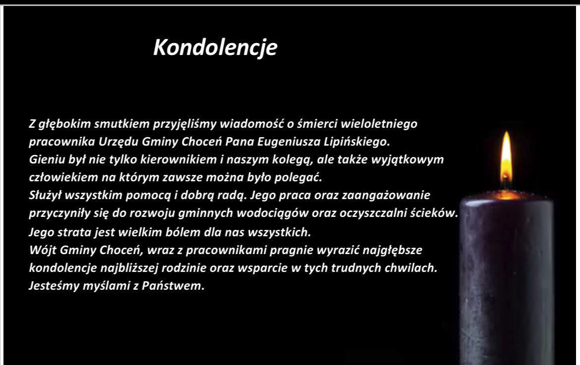 Zdjęcie do Kondolencje