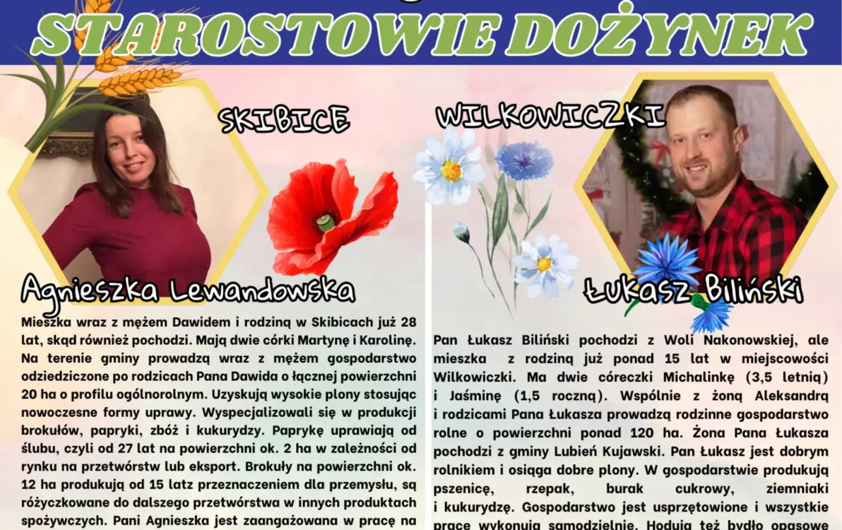 Zdjęcie do Starostowie dożynek w Śmiłowicach