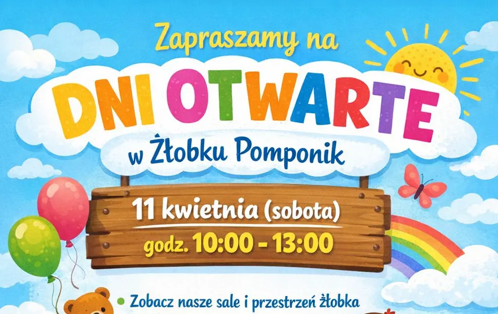 Zdjęcie do Dni Otwarte w Żłobku Pomponik w Choceniu
