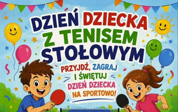 Zdjęcie do Dzień dziecka z tenisem stołowym