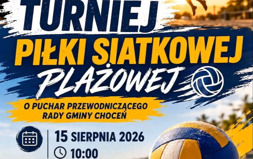 Zdjęcie do Turniej piłki siatkowej - Plaża Choceń