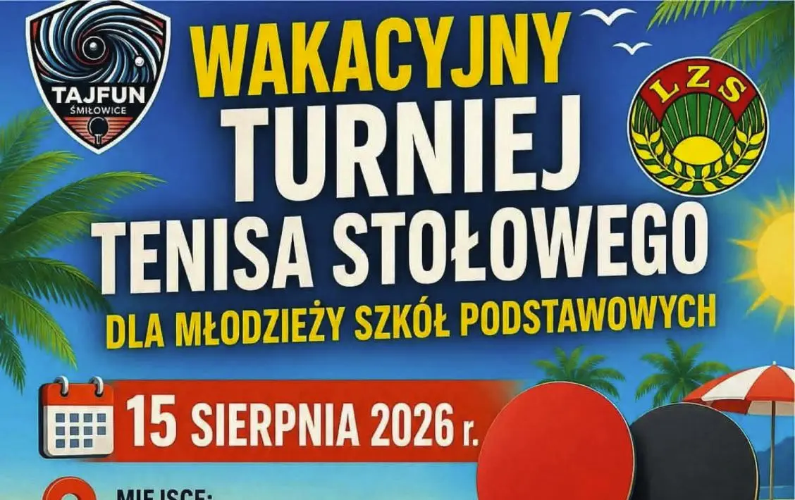Zdjęcie do Wakacyjny turniej tenisa stołowego