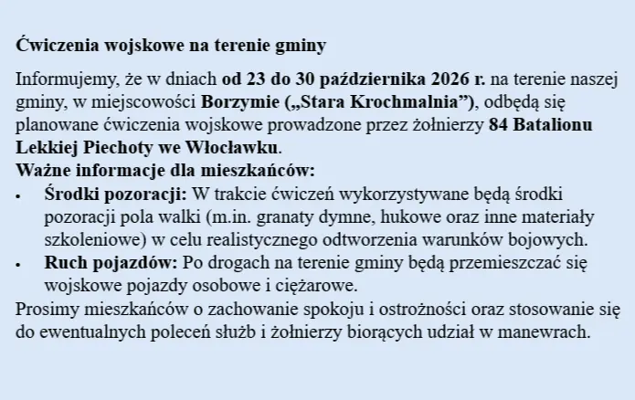 Ćwiczenia strażackie w Choceniu