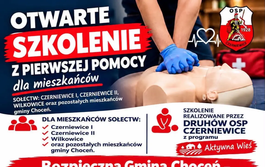 Szkolenie dla mieszkańców organizowane przez OSP Czerniewice
