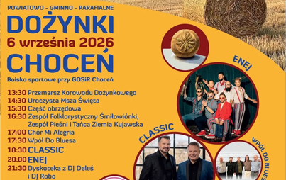 Zdjęcie do Dożynki Powiatowo-Gminno-Parafialne w Choceniu